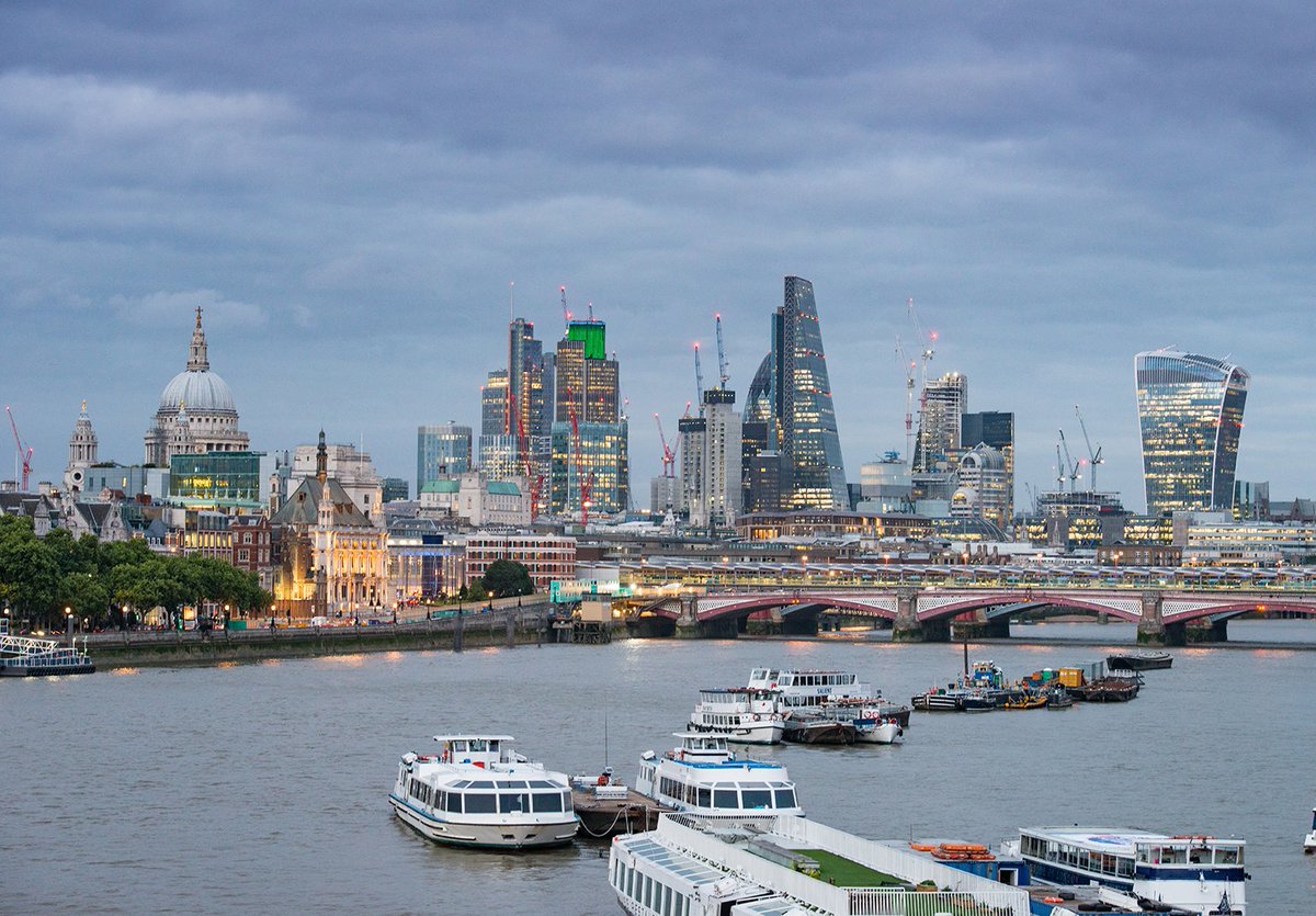 Today is #LondonHistoryDay so I thought I would trawl my archives and share this startling comparison view of the London Skyline, taken in 1955 and as it is today. It's the same view towards St Paul's Cathedral from Waterloo Bridge.