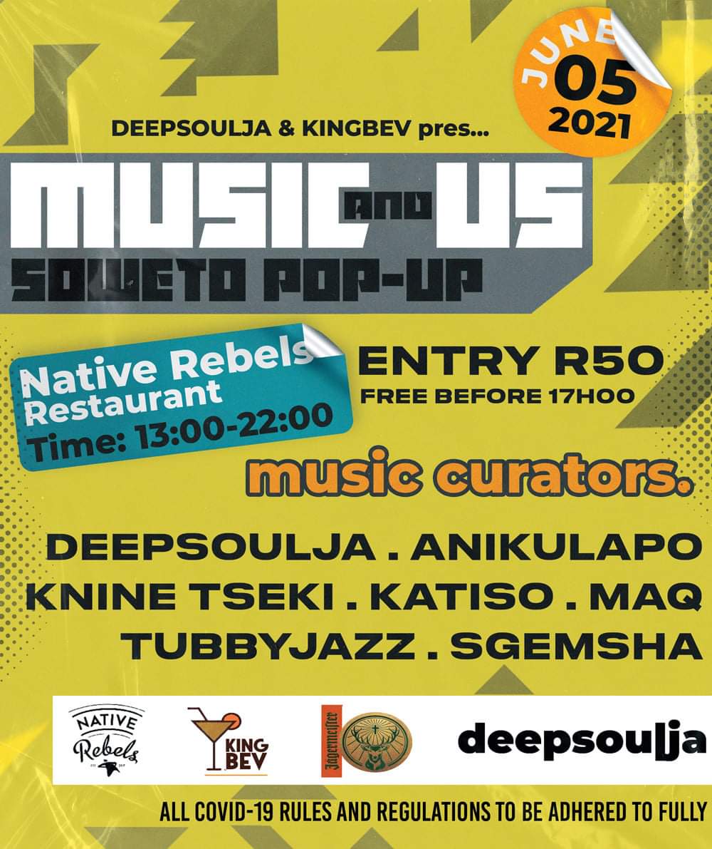 Music&amp;Us is hitting the streets over the next few months and our 1st Destination is <a href="/rebels_native/">Native_Rebels🌟</a> in our hometown, Soweto.

Come thru for a great day Vibin to awesome Spinners 💃🕺