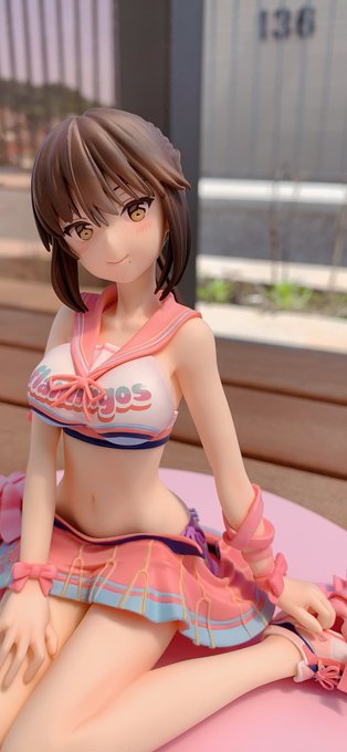 ダイキ工業様にて発売しました「ポニーテールの子」サンプルが届きましたので撮影を!キャストオフも撮りたかったけど人も通る場所だったのでなかなか難しかったです☺️ 