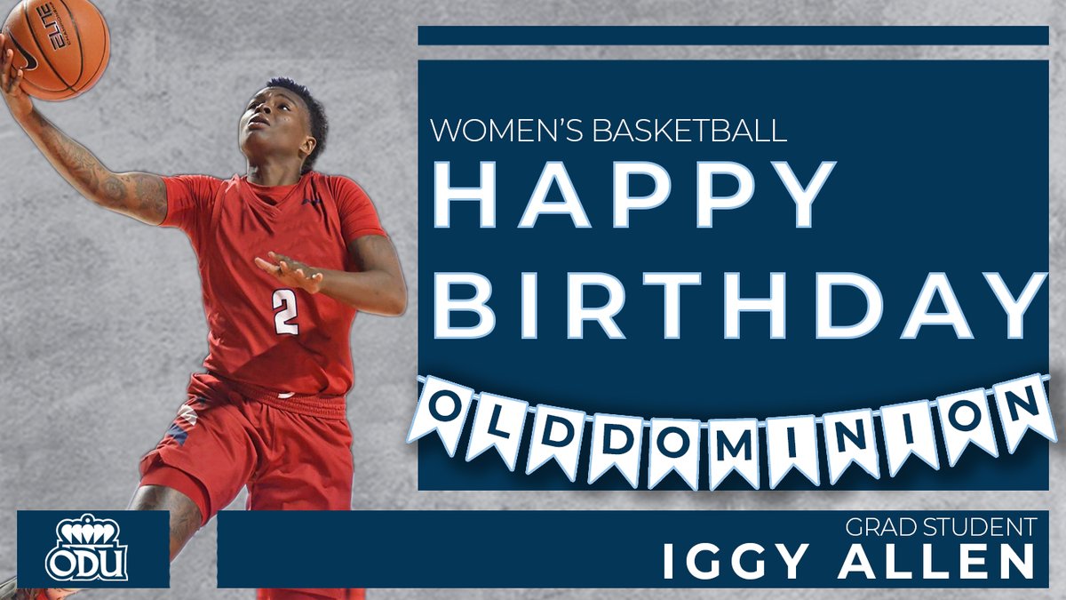 Sending special birthday wishes to one of the newest Monarchs, Iggy Allen.

🎂🎉🦁

#ODUSports | #ReignOn | #Monarchs