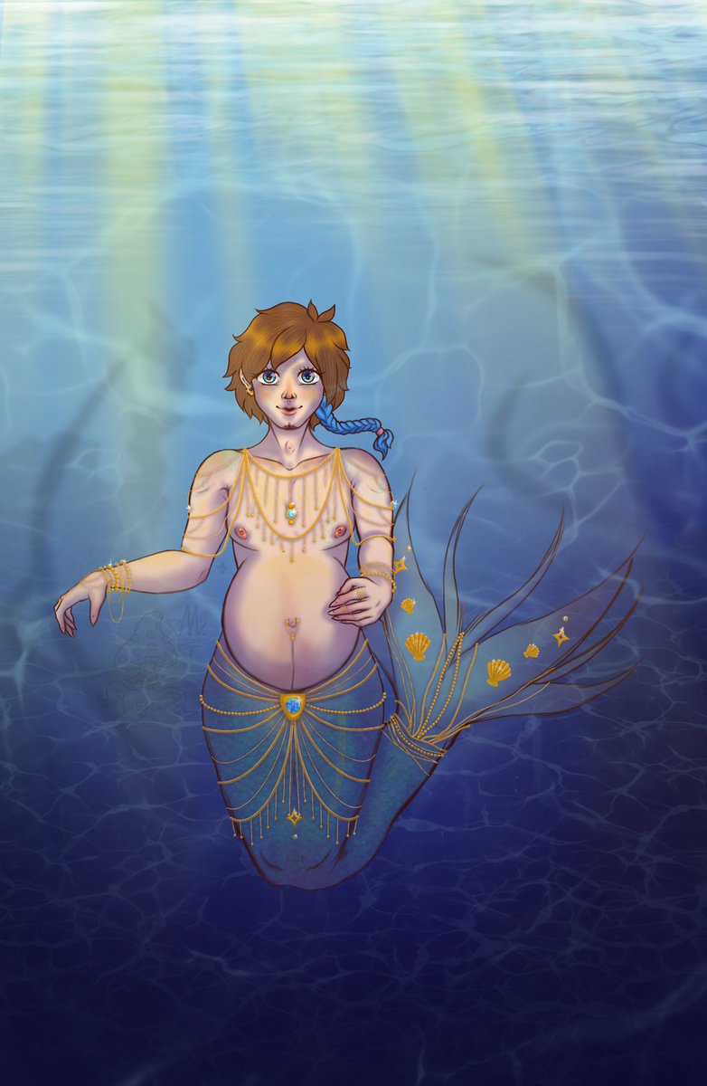 lazy_chubby's tweet photo. Ну хоть в последний день мая выложу одного русала)🧜‍♂️🐚
На задний план совсем забила...
____________
#art #OC #myOC #myart #mpreg #mpregart #mpreg_art #mpregOC #preg #pregart #belly #malepregnancy #mpregnancy #mpregkink #mpregfetish #cutempreg #oviposition #bellykink #NSFW #mermay https://t.co/goKp4T0nOo