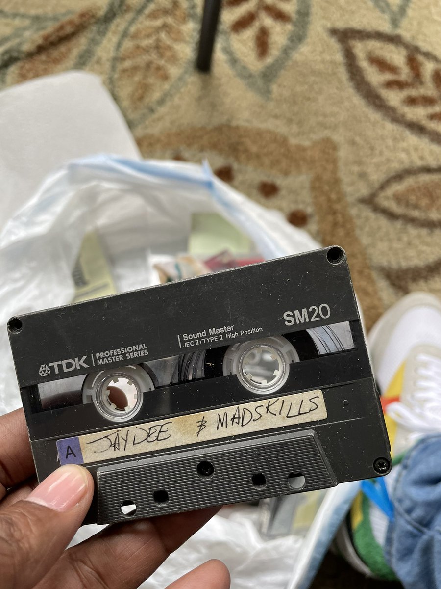 I legit found a hip hop infinity stone yesterday. The Beat Tape Dilla gave me with the beats for "Its Going Down" "The Jam" &amp; "Runnin" on it. 🤯