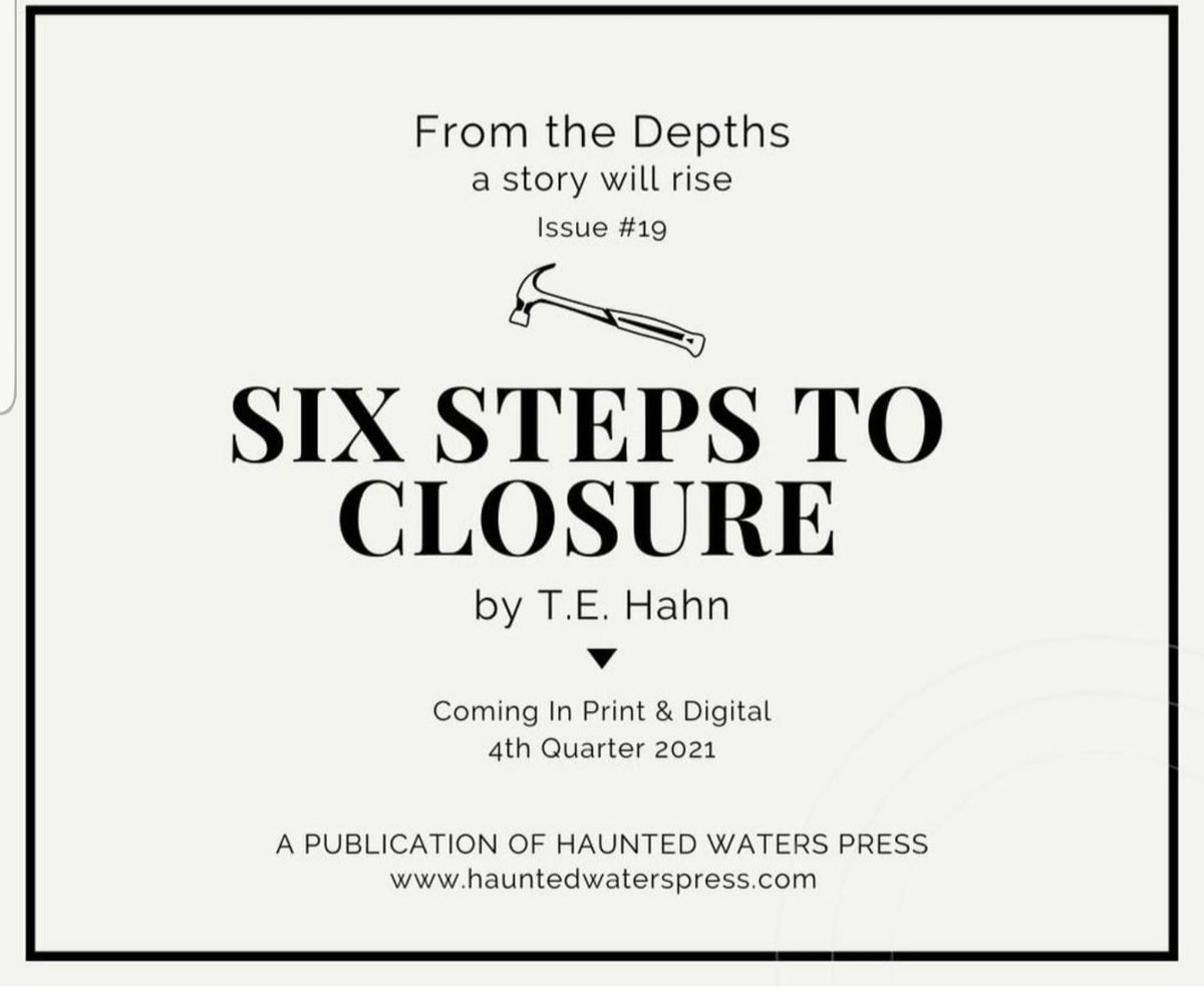 TEHahnFiction's tweet photo. Honored to have my short story featured in @Haunted_Waters soon.
#fiction #creativewriting #publication #tehahnfiction #narrative #publishing #writing #tehahn #shortstory #shortstories #shortfiction #amwriting #publication #WritingCommunity #writerslift https://t.co/LKvXHbY8PS