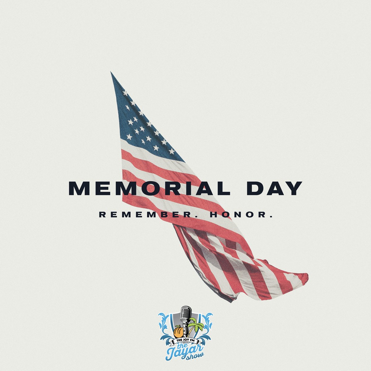 jayarthejoyfm's tweet photo. We want to take a moment to say thank you to all of the men and women who have served to protect us and this country.

We honor, reflect and remember you today. #MemorialDay https://t.co/2bohye6nTy