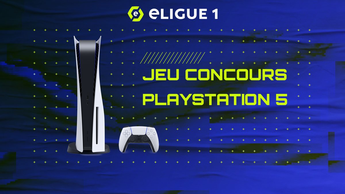 🚨 A l'occasion de cette dernière semaine de #eLigue1, on vous offre la chance🍀 de remporter une #PS5 😍

1⃣RT ce tweet &amp; Follow @e_LIGUE_1
2⃣Indique avec qui tu joueras sur la console ⤵️

➡️ Fin du jeu le 5 juin 2021 à 15H !