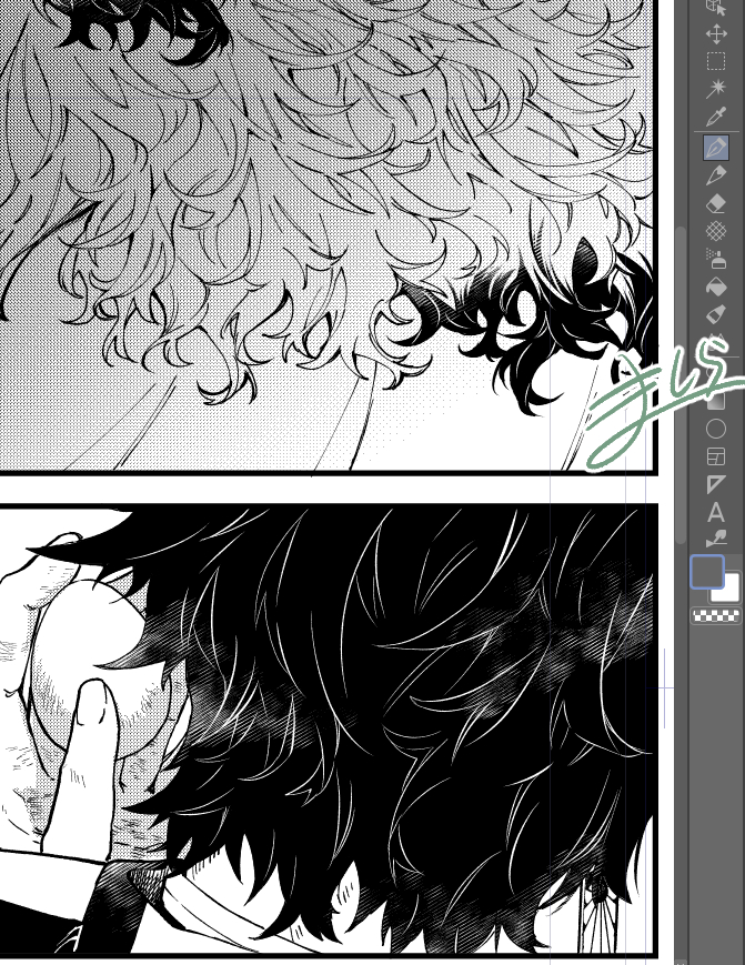髪の毛の作画楽しい ﾏｼﾗﾐﾔの漫画