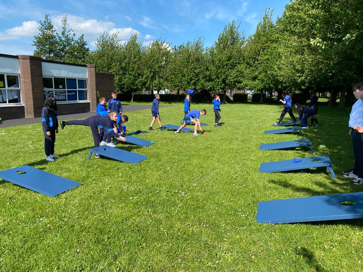 bishopgalvin's tweet photo. Cornhole is a lawn game where players take turns throwing a beanbag     aiming for the hole (3 pts) or the board (1 pt). Great activity for all ages. https://t.co/H6Gb4bBzQ2