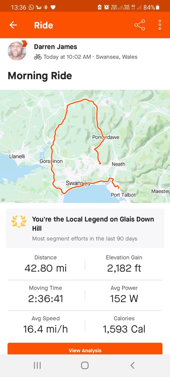 stircrazyjack's tweet image. Finished ride in baglan.  Its in the bag  #CycleUK #Wales #Fatlonewolf