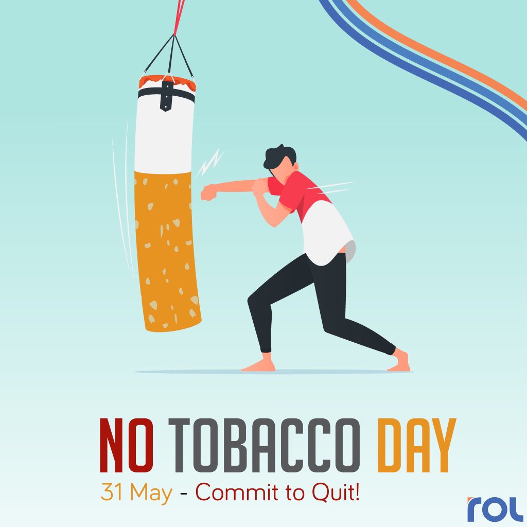 We need to burn calories daily, not tobacco. #CommitToQuit before it's too  late! #worldnotobaccoday #ROL #RaajjeOnline