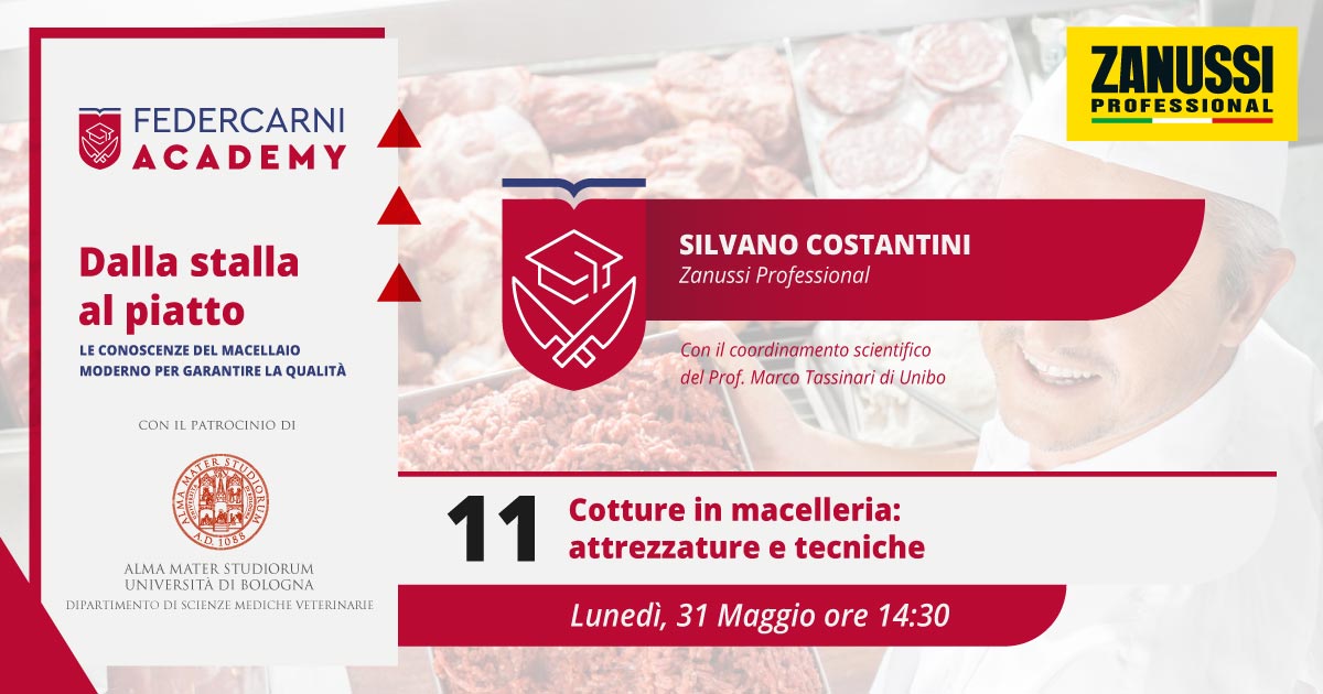 federcarni's tweet photo. Siamo in diretta con Zanussi Professional per una lezione straordinaria sulle cotture in macelleria. #FedercarniAcademy @zanussiIT #Federcarni #macelleria #formazioneprofessionale https://t.co/EYRPfDGDq6 https://t.co/7WaiQWoVuY