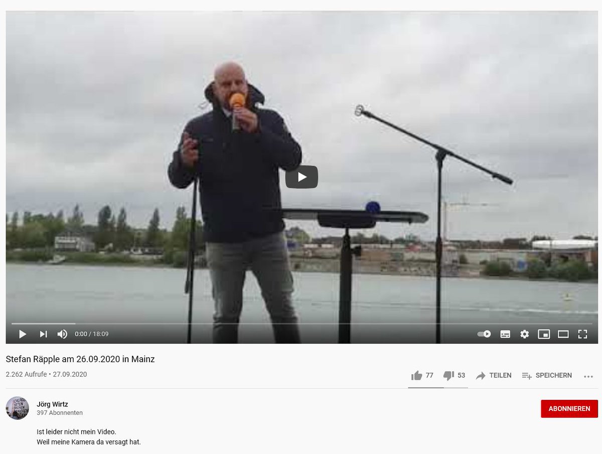 BRechercheteam's tweet photo. Unter dem Label "Forke &amp; Schaufel" gab es auch am 26.09.2020 in Mainz eine Demo. Hier ein paar Screenshots. Redner: #MarioBuchner, #StefanRäpple, #SandraScheld, #GuidoHoffmann, #ThorstenSchulte, ... Mit Kamera #GernotTegetmeyer (Pegida Nürnberg, BPE) https://t.co/u12bmPEH8C