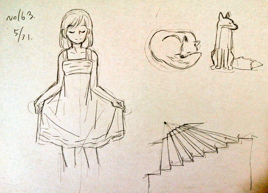 #1日1模写 163/365 
