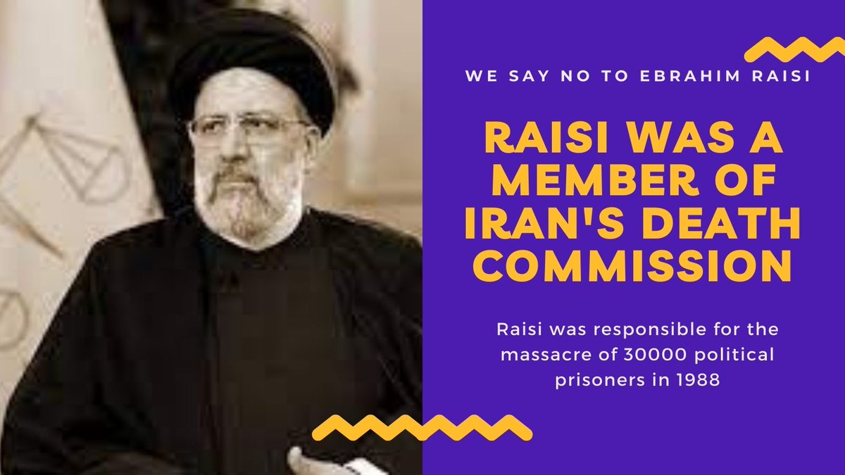 A criminal who was promoted to the presidency by killing freedom-loving people  

Be the voice of the Iranian people and support their demand for a boycott of the sham elections

@johnBur14093679
@hairlossclinic1

#BoycottIranShamElections
#رای_من_سرنگونی