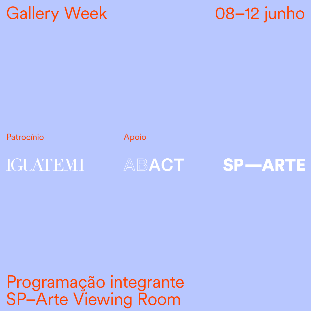 sp_arte's tweet photo. SAVE THE DATE! Dia 08, véspera do SP–Arte Viewing Room, começa o Gallery Week: atividades paralelas presenciais das galerias de arte de São Paulo, de forma a apoiar sua retomada gradual. A ação é realizada em parceria com a ABACT e o Iguatemi.
#spartevr #galleryweek #respirearte https://t.co/2MxlmO6u34