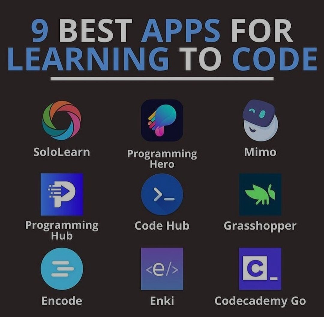 InnovacioTech's tweet image. Want to learn code in this lockdown to enhance your skills then here are the 9 best apps for learning code . Must explore.
#lockdown2021 #learncode #codingapps