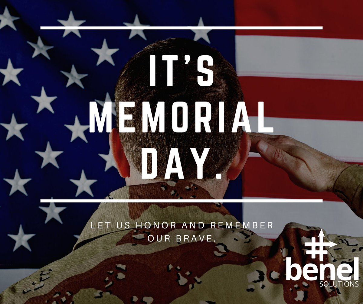On this day, we remember our brave that made the ultimate sacrifice for our beloved country and our freedom. benel Solutions is wishing everybody a safe holiday. #assnchat #association #nonprofit #dctech