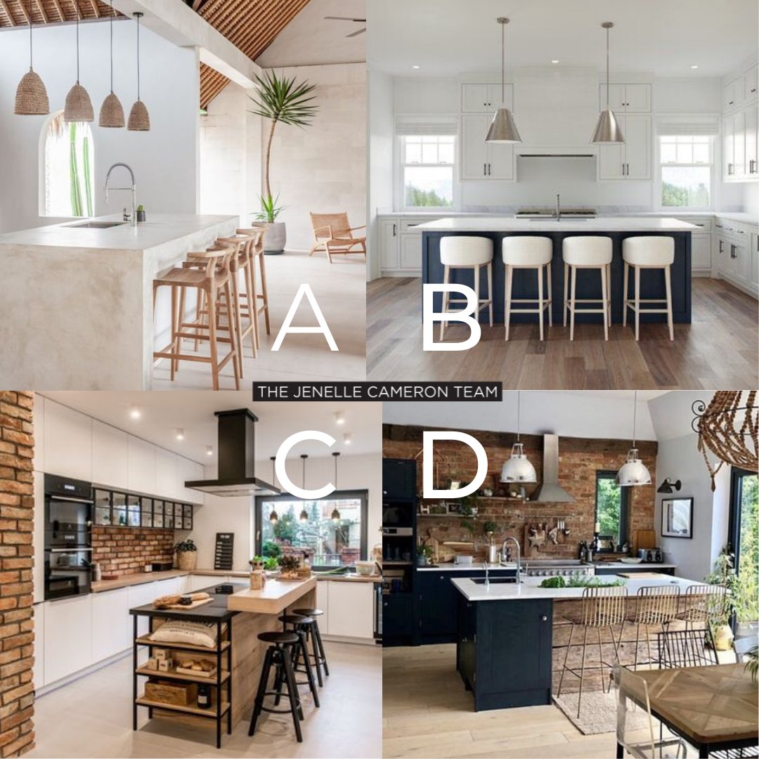 Jenelle_Cameron's tweet photo. ABCD Monday! 🔠 Choose your favourite kitchen island design! 😍🔥 

🏡 #JenelleCameronTeam #ABCD #poll #ABCDpoll #springpoll #decor #homedecor #kitchendecor #decor #tabledecor #bohochic #modernchic #interiors #interiors #homesweethome #toronto #torontorealtor #torontorealestate https://t.co/2w5No4bHm1