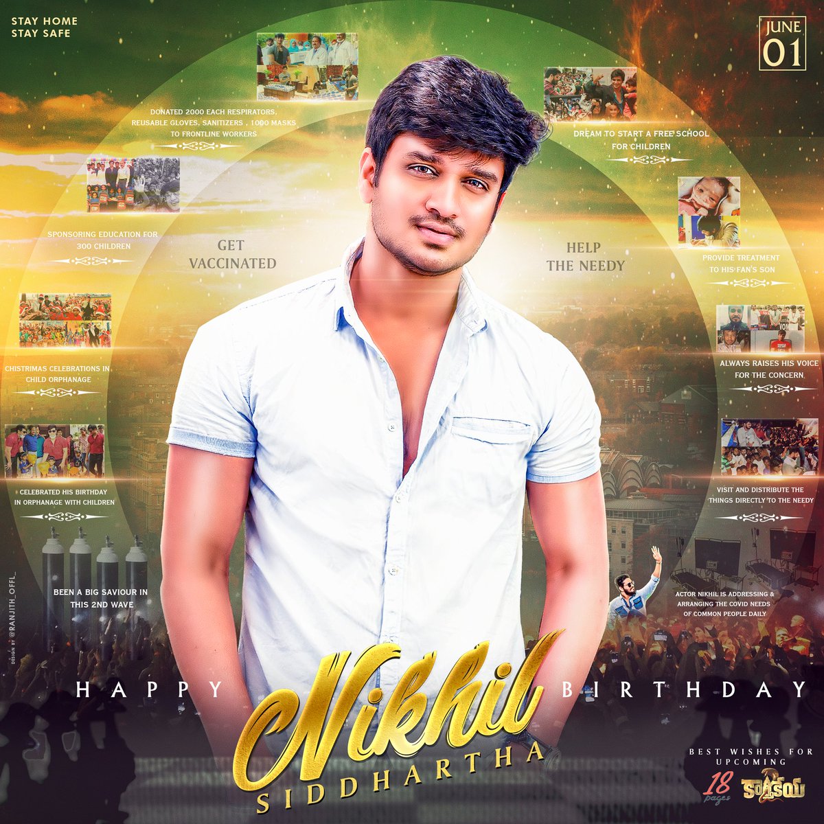trendRaina's tweet photo. Extremely Happy To Unveil The Birthday CDP Of @actor_Nikhil &amp; Wishing Him A Very Happy Birthday 🎉 

You Are Doing Good Work In These Tough Times Keep Going 😊

Best Wishes For Upcoming Projects From @ImRaina Fans 💛

#HappyBirthdayNikhil #18Pages https://t.co/VOiKIGn0hq