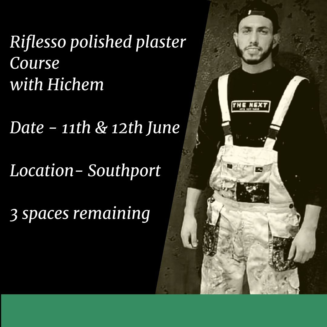 ItalianoStucco's tweet photo. Excited for this course!!!!
Not long now 😎
Welcoming Hichem to Italiano stucco to showcase his skills with polished plaster 👌🏻
3 places left
Book online @
💻 https://t.co/H9YwSFD3E5
.
.
.
 #featurewall #decorating #loggiaproductsuk #marbleplastercourse #marmor https://t.co/fyiu9V6X39