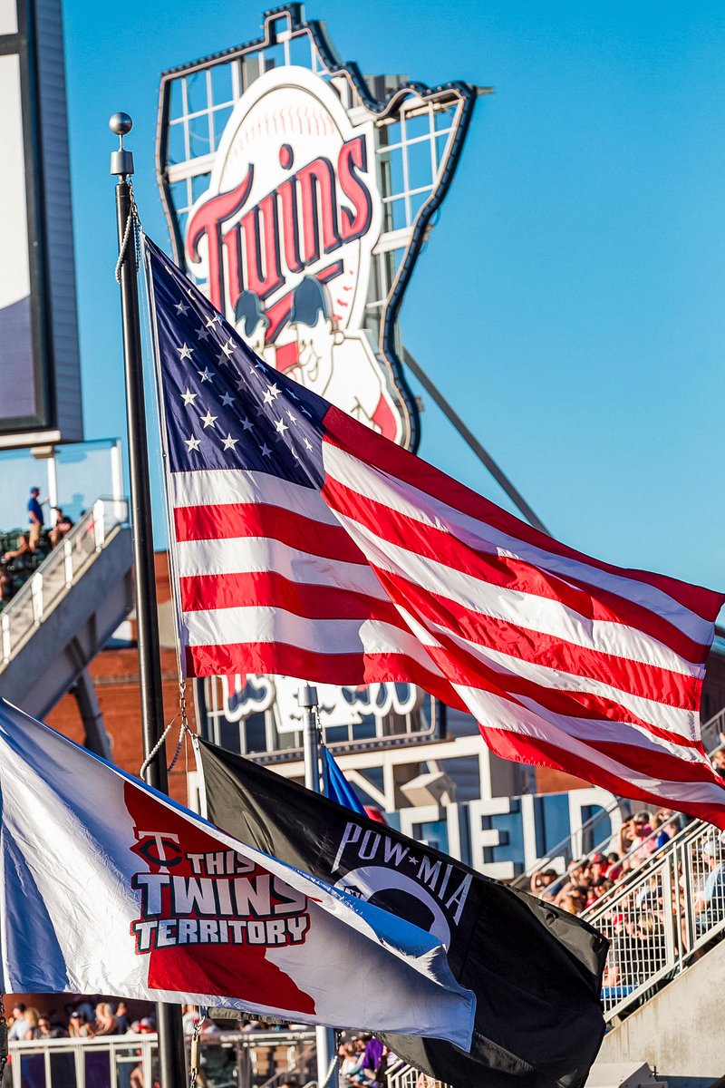 Twins's tweet photo. Today and everyday, we remember those who made the ultimate sacrifice while serving our country. Thank you. #MemorialDay https://t.co/Q17oGb36V6
