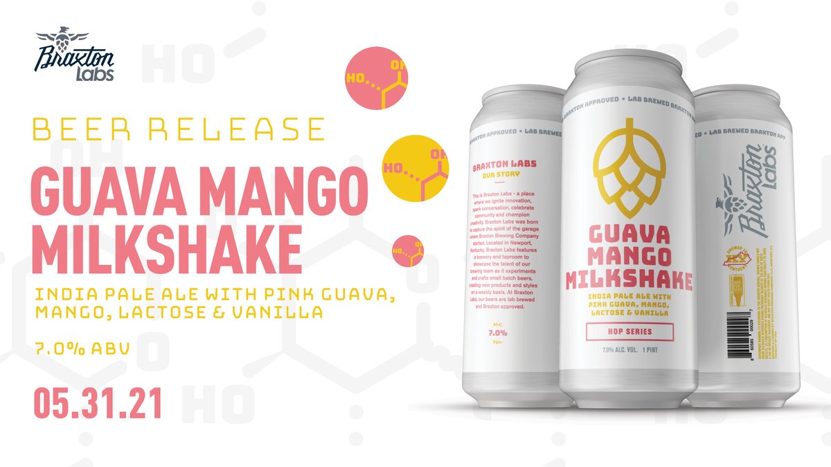 A new 4-pack from our Hops Series has dropped at the online store! Get your Guava Mago Milkshake! 
bit.ly/3c6CvRH