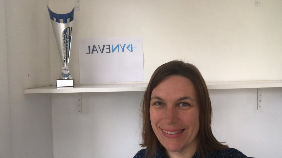 TiffanyAWood's tweet photo. What a lovely surprise to receive this @ScottishEDGE @IBioIC EDGE trophy this morning on behalf of @Dyneval.  I enjoyed telling my kids that this is quite literally the first 🏆 I have ever won.  #edge17 #growthmindset https://t.co/5h1h10PWFQ