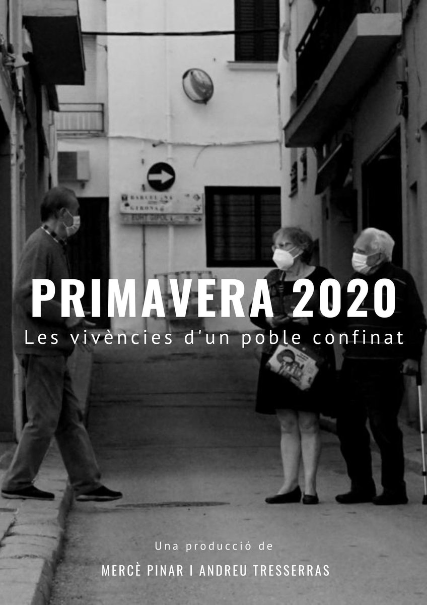 efilmsmerce's tweet photo. Un any després del final del confinament, Mercè Pinar  i Andreu Tresserras us presenten “Primavera 2020. Les veus d’un poble confinat”. Ja tenim data d'estrena! 19 DE JUNY A LES 19.00H al Centre Cultural i d'Esbarjo. Podeu reservar entrades a el 5 de juny a la web de l'Ajuntament https://t.co/FHFzolKkqR