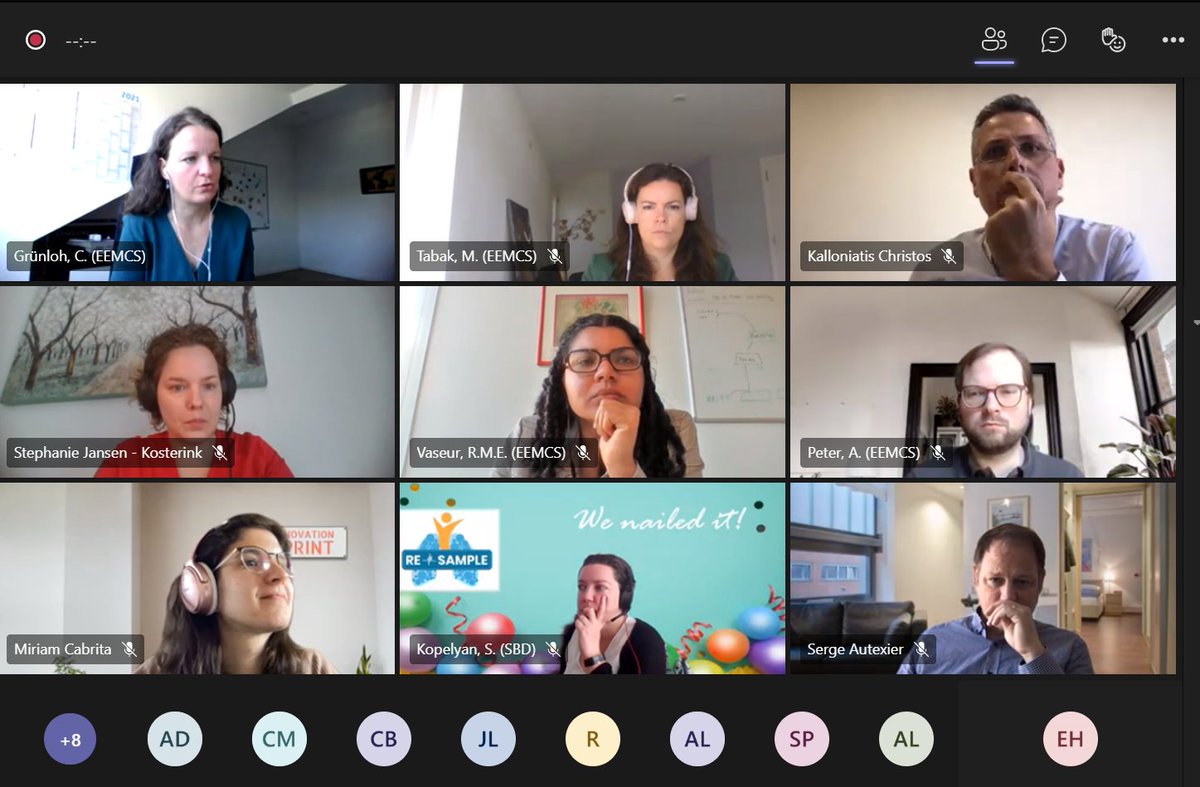 RE-SAMPLE partners are meeting online today 3 months after the start of the project for a series of workshops &amp; presentations! 

RE-SAMPLE Consortium gathers partners specialised in #respiratory #medicine, #AI, #RWD, #privacy, #ethics, #data #protection, &amp; #health policy.

#H2020