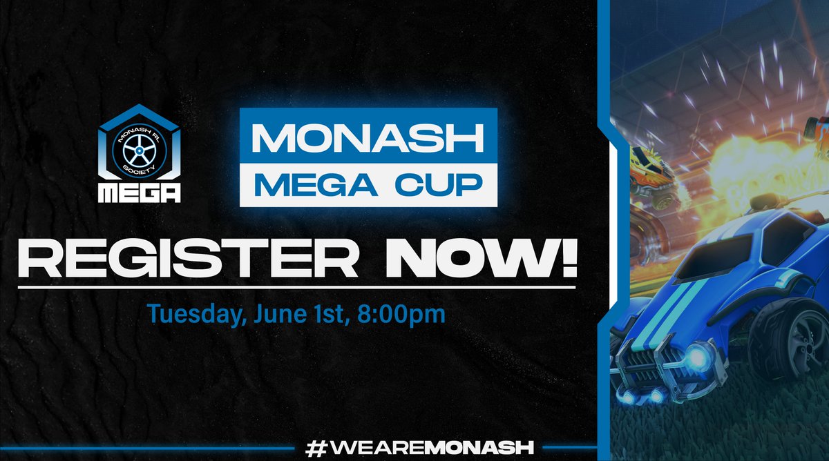 Another tournament everyone! Starting tomorrow night at 8pm, open to everyone in OCE RL. Format will be another classic 2v2 double elimination.

Signup: smash.gg/tournament/mon…

#WeAreMonash