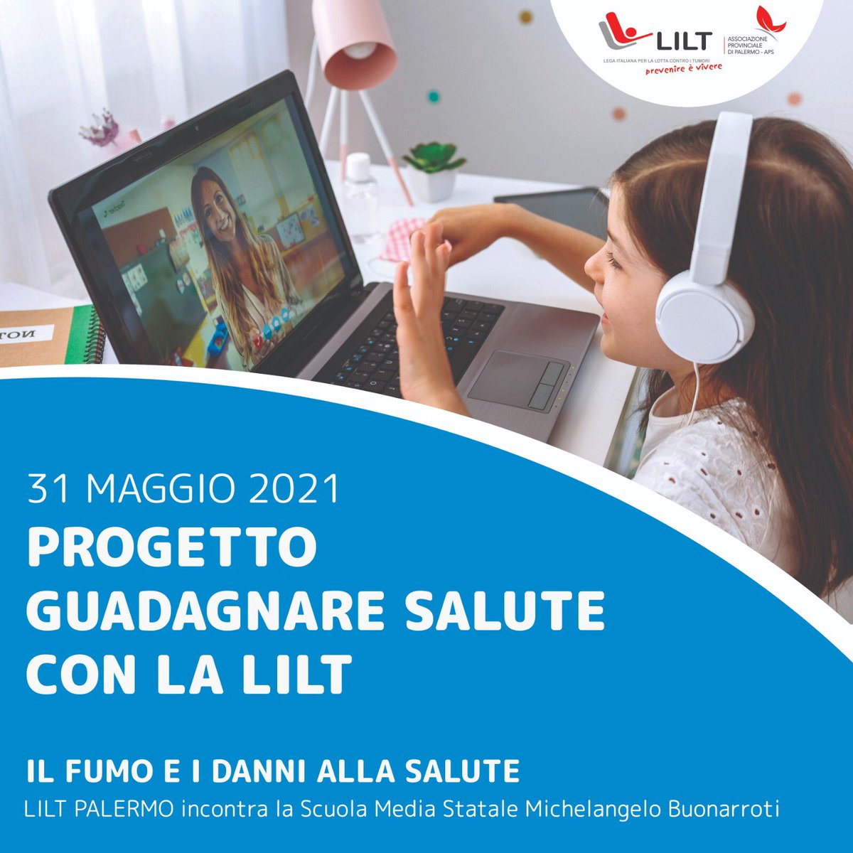 Progetto GUADAGNARE SALUTE con la LILT! ✌🏻

In occasione della Giornata Mondiale Senza Tabacco 🚭 ,
 #LILTPALERMO incontra i ragazzi della Scuola Media Statale Michelangelo Buonarroti 🏫, per informarli dei danni alla salute provocati dal fumo.

liltpalermo.it