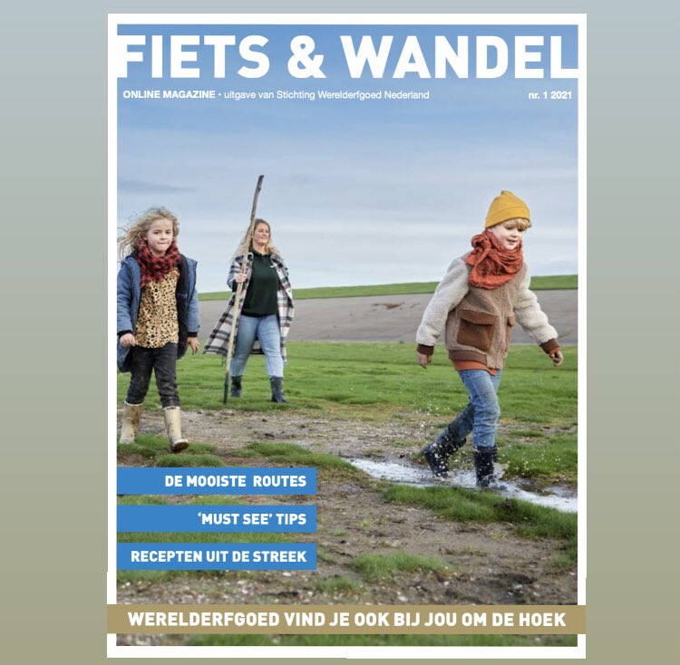 TIP - Ga deze zomer wandelen en fietsen op een unieke plek in de wereld, want Werelderfgoed vind je ook bij jou om de hoek. De mooiste routes en tips zijn verzameld in het GRATIS online magazine van Stichting Werelderfgoed Nederland.  werelderfgoed.nl/sites/default/…