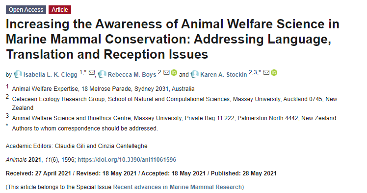 Animals_MDPI's tweet photo. New paper exploring the current limited application of #animalwelfarescience in marine mammal conservation, with practical approaches to achieving a common language and increased translation.
#ConservationWelfare
https://t.co/JFbRMt51Iv
@izziclegg @RebeccaMBoys @karen_stockin https://t.co/uf8Z76bJdh