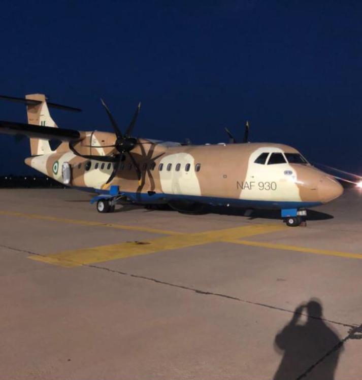 PriestMedia's tweet photo. EXCLUSIVE: @NigAirForce Jet Crash-lands In Akure, Covered Up By Military Authorities. https://t.co/Zg8J0sNuDw