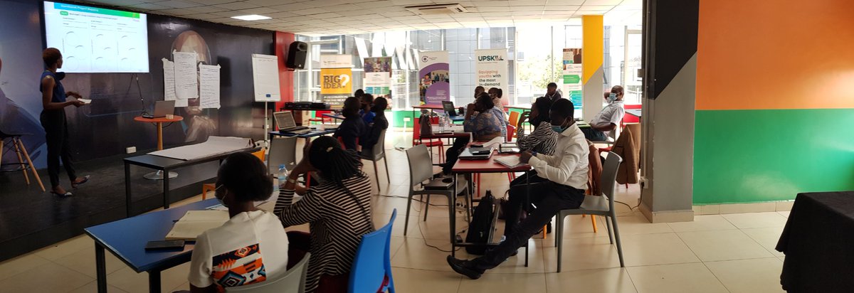 GeorgeKBryson's tweet photo. It's time for workshop 4 of the @ugefa_eu catalyser programme! @PhionahNalubeg2 leading our participants through investment project mapping @Challenges_UG @ChallengesGroup https://t.co/WGRs4E7YEi