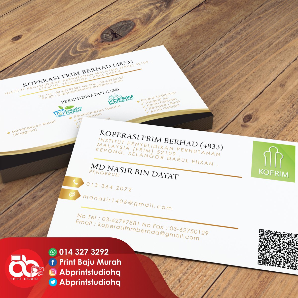 abprintstudio's tweet image. Nak buat bisnes kad ?

Klik LINK di bawah untuk tempah sekarang !!
linktr.ee/abprintstudio