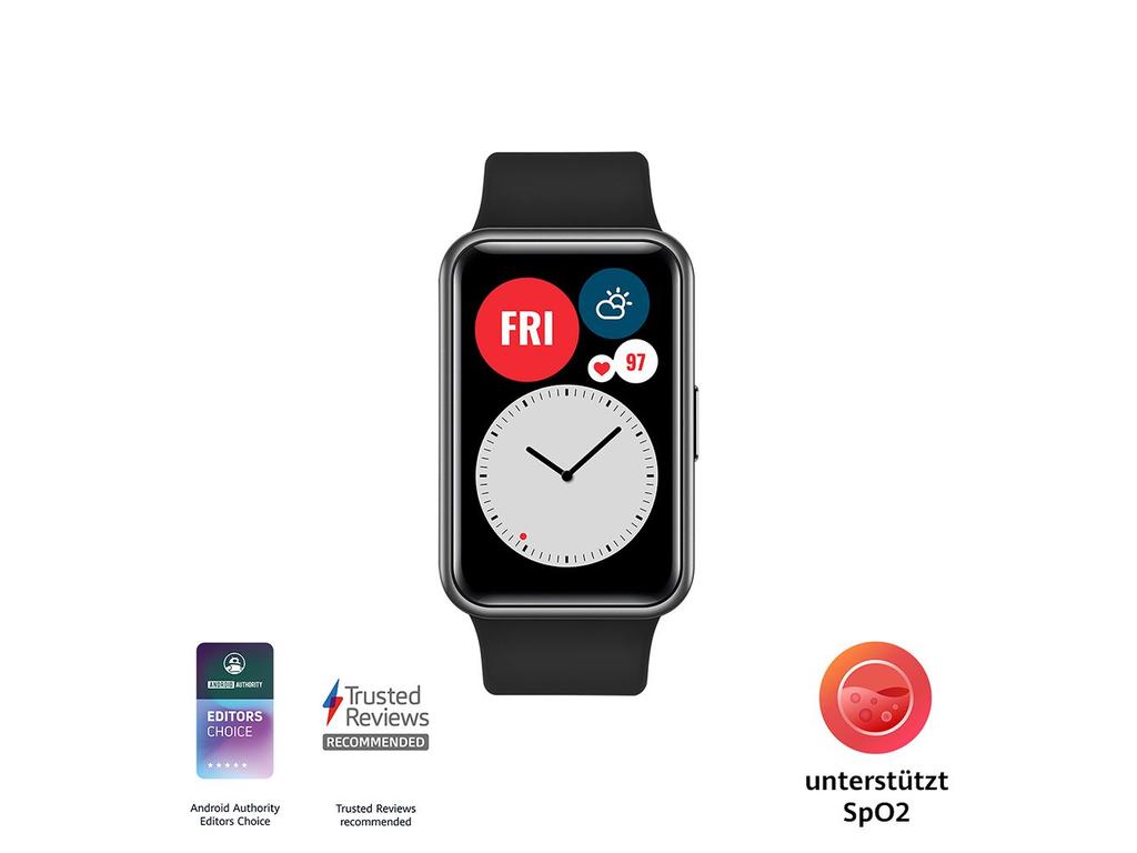 Mit einem attraktiven, rechteckigen 1,64-Zoll AMOLED-Display  bietet die Huawei Watch Fit⌚ ein ultraklares, großflächiges visuelles Erlebnis.

➡️ ow.ly/rljg50EYX6m