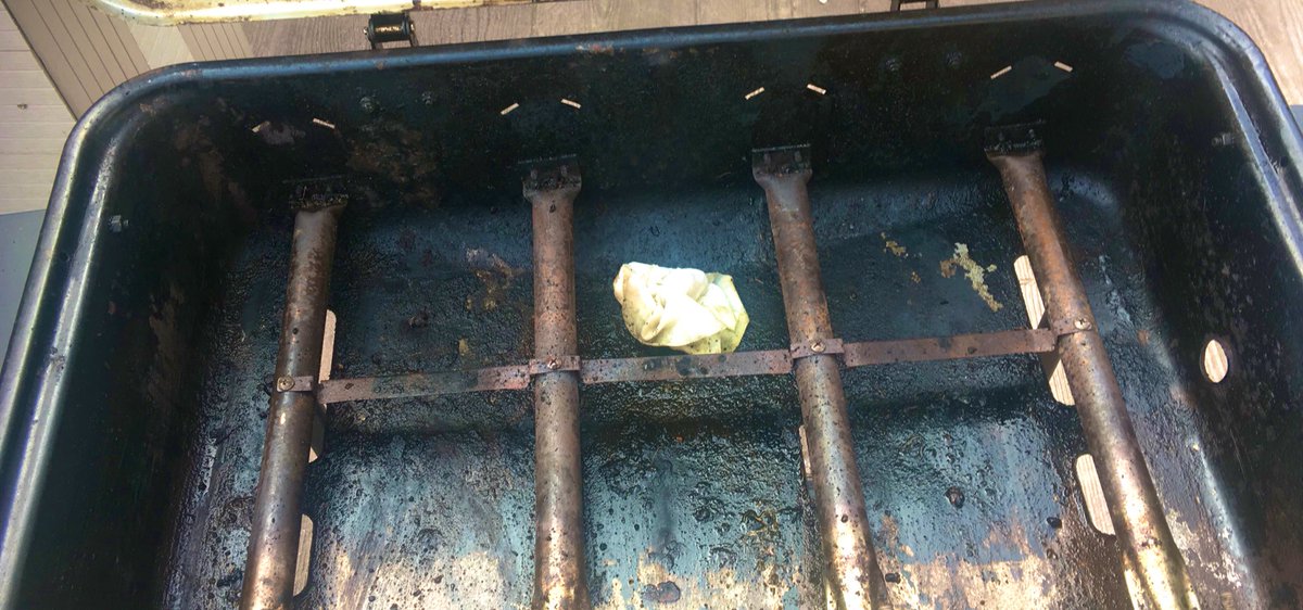 AVillaFootball's tweet photo. BBQs are all fun and games until you have to clean the bbq up @NeilLatham4 @tonyadms2 #HateThisJob https://t.co/KKVTwbf5WM