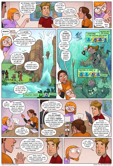 @clipstudiopaint I used to alternate between Clip Studio and PS for the different stages of every page of my webcomic Crystal Heart, but this year I finally moved to creating it 100% in CSP and it's the best. 