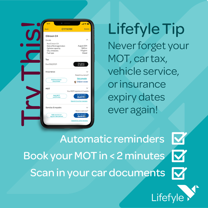 LifefyleLtd's tweet photo. Never forget your MOT, car tax, vehicle service, or insurance expiry dates ever again!
#decluttermylife #productivitytools #lifeadminday #organiseyourhome #organizer #declutteryourmind #decluttered #productivedays #productiveweek #productivityinbusiness #declutteryourspace https://t.co/hWc135hqyj