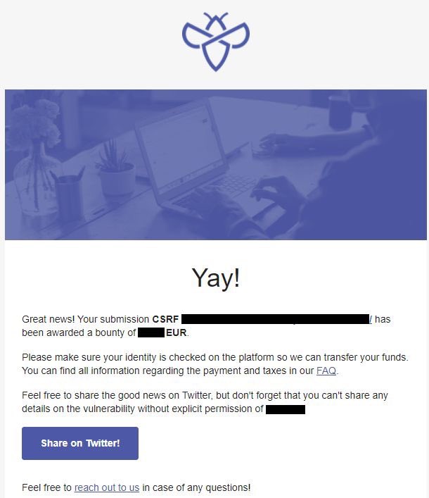 ikaustubhk's tweet photo. Program: Private
Bug-type : CSRF
#Tip: Do look out for each request and its headers. You might come across missing CSRF token requests on sensitive actions.
#cybersecurity #infosec #security #intigriti #responsibledisclosure #bugbounty #bugbountytips #hacktosecure https://t.co/CPiQamHeRY