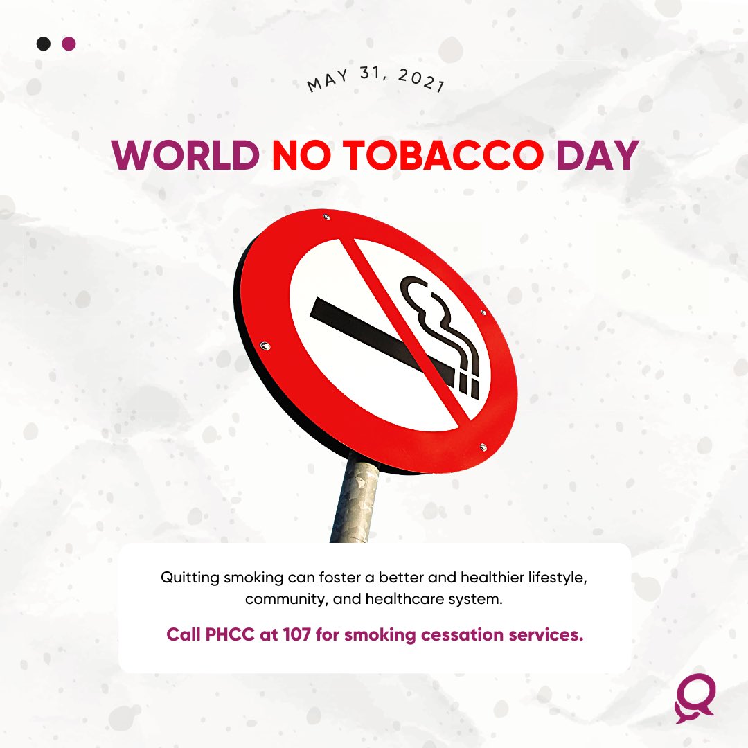 qatarliving's tweet photo. Celebrated globally on May 31 each year, World Health Organization (WHO) communicates the importance of quitting smoking this World No Tobacco Day.

#QLWorldDays #NoTobaccoDay #QatarLiving #Qatar https://t.co/Z3ITzMaA45