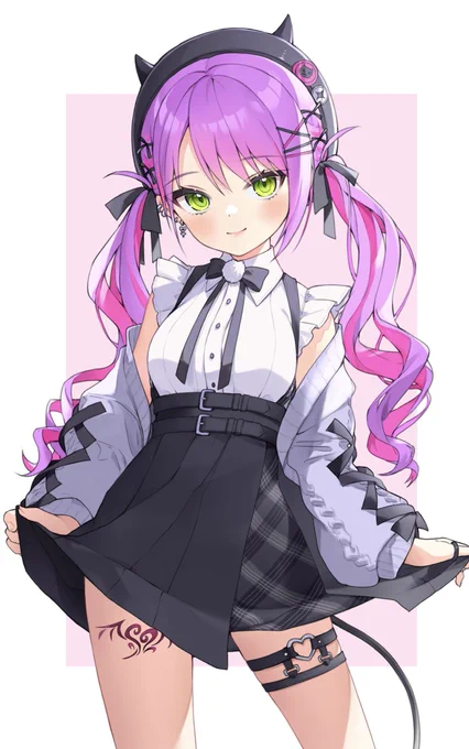 #今月描いた絵を晒そう
(トワ様👾 差分で描いた笑顔ver.) 