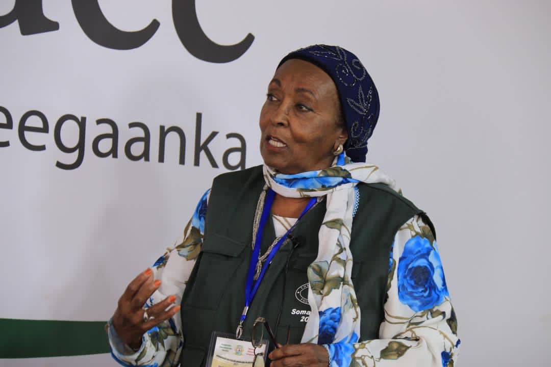 sonsaf_platform's tweet photo. Edna Adan discussing the importance of polling station queue control &amp; ensuring women are directed to the right polling stations #NabadKuCodee #SomalilandElections2021 https://t.co/3Ro3zdrKsG