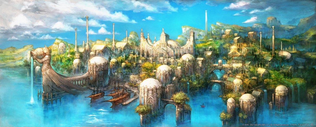 Final Fantasy Xiv Ff14 暁月のフィナーレ アート紹介 新たな都市 オールド シャーレアン T Co Wu7omhbhu4 Ff14