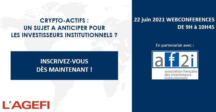 AgefiEvents's tweet photo. #Af2i #Agefi - 22/06

[INSCRIPTIONS] CRYPTO-ACTIFS : UN SUJET A ANTICIPER POUR LES INVESTISSEURS INSTITUTIONNELS ? 

Animateur : Réjane REIBAUD @AgefiFrance 
Intervenant : Hubert RODARIE - AF2I

Informations et inscriptions : https://t.co/4bvuoUmFas https://t.co/YXyDKycn0J