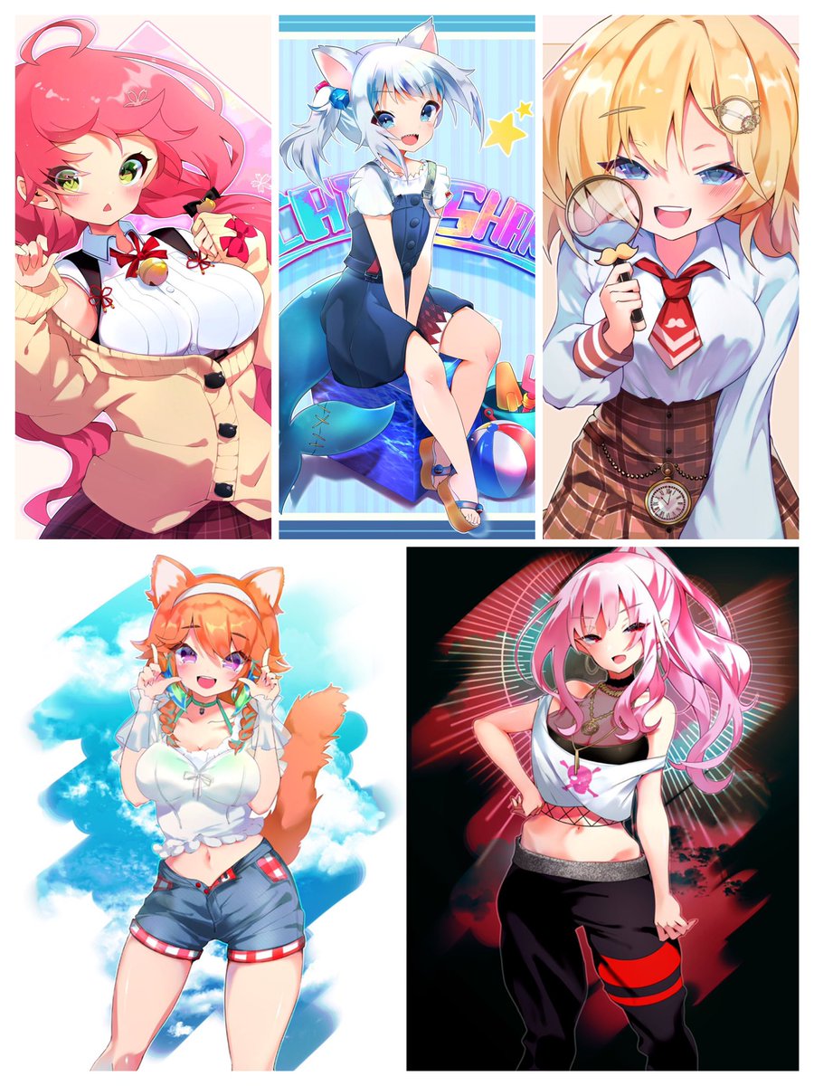 #今月描いた絵を晒そう
Vいっぱい! 