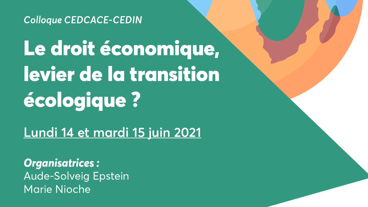 Larcier (@larciergrp) on Twitter photo 📆 Le droit économique, levier de la transition écologique ? Venez explorer quelques pistes de réflexion lors du colloque en ligne CEDCACE - @CEDINanterre, organisé par Aude-Solveig Epstein et <a href="/marienioche/">Marie Nioche</a>.
📍 Infos et inscription ici 👉 bit.ly/3fPg1pE 📆 Le droit économique, levier de la transition écologique ? Venez explorer quelques pistes de réflexion lors du colloque en ligne CEDCACE - @CEDINanterre, organisé par Aude-Solveig Epstein et <a href="/marienioche/">Marie Nioche</a>.
📍 Infos et inscription ici 👉 bit.ly/3fPg1pE