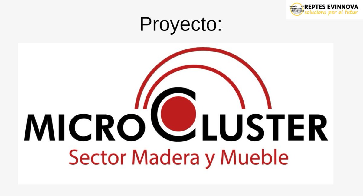 UVstartup's tweet photo. El projecte #MicroCluster és una finestra única que optimitza la concentració d'empreses del sector fusta i moble junt a les sinergies dels Centres Integrats. Presenten @navarroquilis1 de @fpcatarroja i Aurelio Delgado i Francisco Lorente del centre @GVAlabora de Paterna. https://t.co/rPXoU4Tjyn