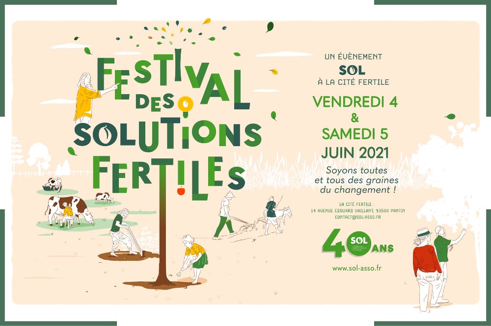 Oliv20's tweet photo. RDV le 5 juin à la @LaCiteFertile pour le Festival des #SOLutionsFertiles, organisé par @SOL_association pour échanger sur la #transition agricole et alimentaire, et les enjeux liés : #climat, #biodiversité, #genre.
Découvrez l'ensemble des activités : https://t.co/I9h7qiaL0s https://t.co/qm2cryw3cI