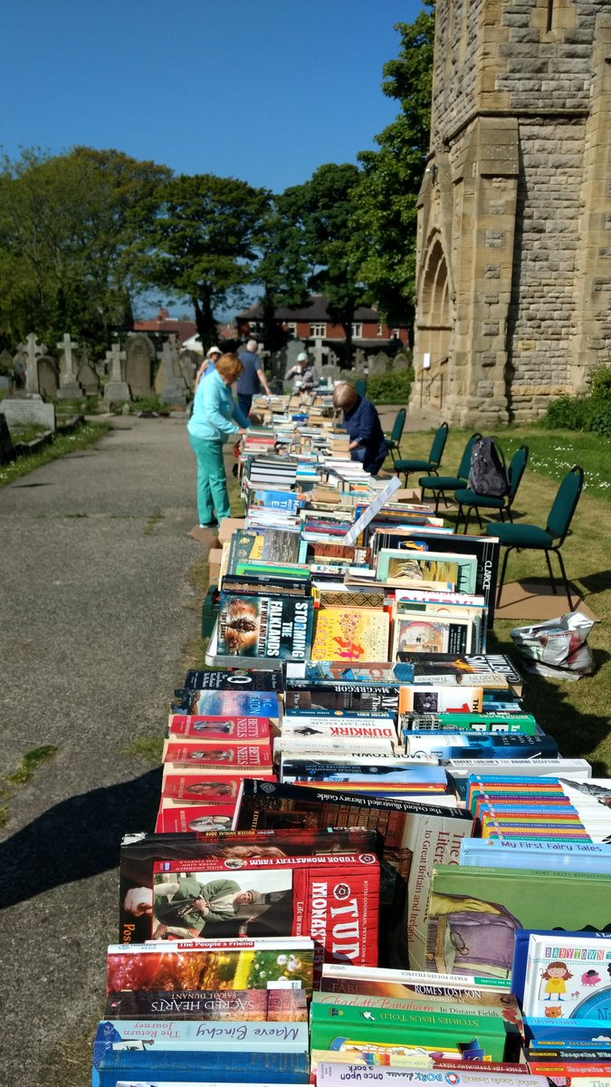 StPetersHarton's tweet photo. Books, books and more books! Open at 11, come and grab a bargain! @radiosouthtyne @SouthShieldsUK please share 🤗 https://t.co/QYhEw44ODh
